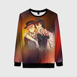 Свитшот женский Дазай и Чуя, цвет: 3D-черный
