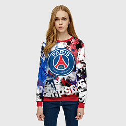 Свитшот женский PSG FC, цвет: 3D-красный — фото 2