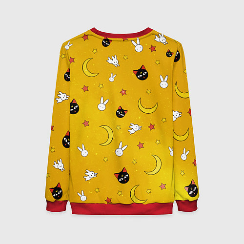 Женский свитшот СЕЙЛОР МУН / 3D-Красный – фото 2