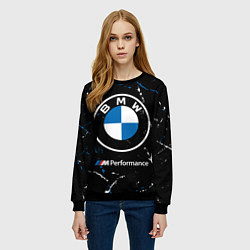 Свитшот женский BMW БМВ, цвет: 3D-черный — фото 2