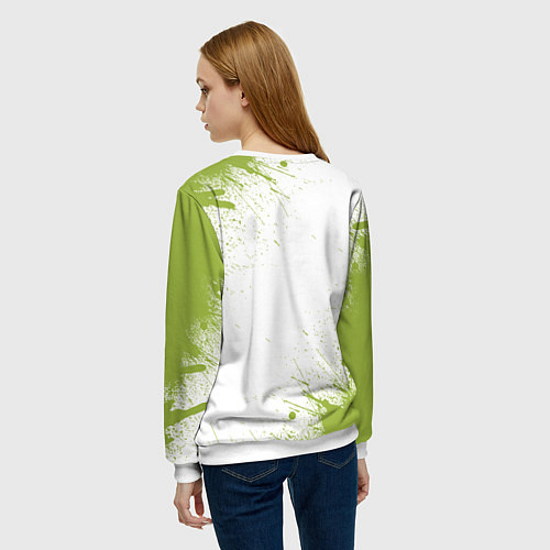 Женский свитшот Авокадо / 3D-Белый – фото 4