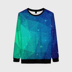Свитшот женский Космос, цвет: 3D-черный