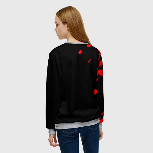 Женский свитшот JoJo Bizarre Adventure / 3D-Меланж – фото 4
