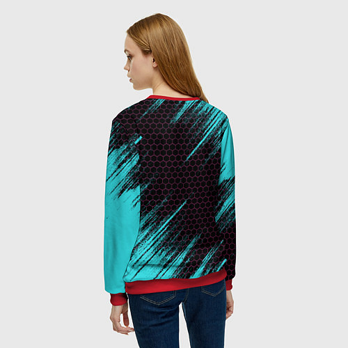 Женский свитшот ФОЛЛ ГАЙС / 3D-Красный – фото 4