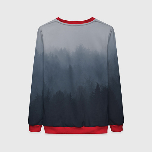 Женский свитшот BTS Forest / 3D-Красный – фото 2