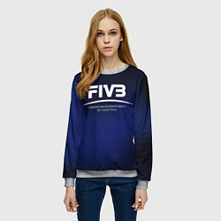 Свитшот женский FIVB Volleyball, цвет: 3D-меланж — фото 2