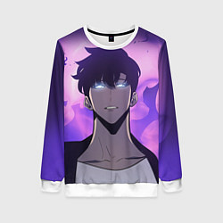 Свитшот женский Поднятие уровня в одиночку, цвет: 3D-белый