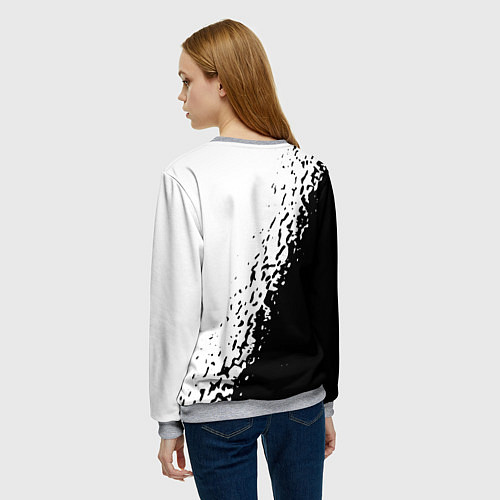 Женский свитшот FORTNITE MARSHMELLO / 3D-Меланж – фото 4