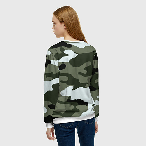 Женский свитшот Camouflage 2 / 3D-Белый – фото 4