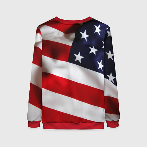 Женский свитшот США USA / 3D-Красный – фото 2