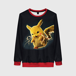 Свитшот женский Pikachu Pika Pika, цвет: 3D-красный
