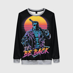 Свитшот женский I WILL BE BACK TERMINATOR, цвет: 3D-меланж