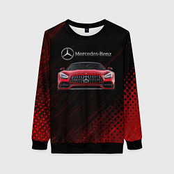Свитшот женский Mercedes Benz AMG, цвет: 3D-черный
