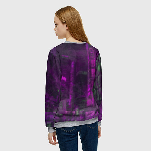 Женский свитшот Zero Two in mask / 3D-Меланж – фото 4