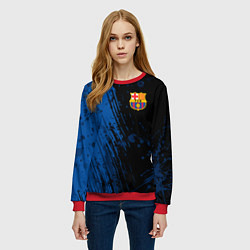 Свитшот женский FC Barcelona ФК Барселона, цвет: 3D-красный — фото 2