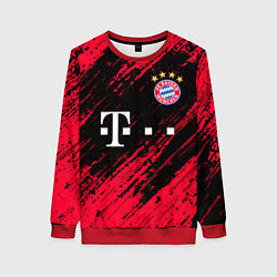 Свитшот женский BAYERN MUNCHEN БАВАРИЯ, цвет: 3D-красный