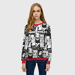 Свитшот женский UNDERTALE, цвет: 3D-красный — фото 2