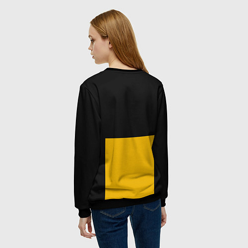 Женский свитшот Мот / 3D-Черный – фото 4