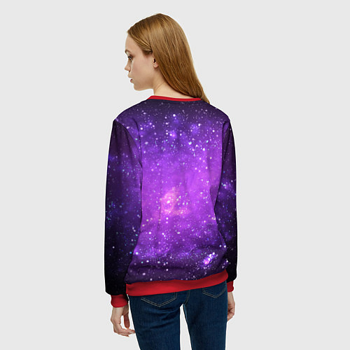 Женский свитшот ЪУЪ СЪУКА / 3D-Красный – фото 4