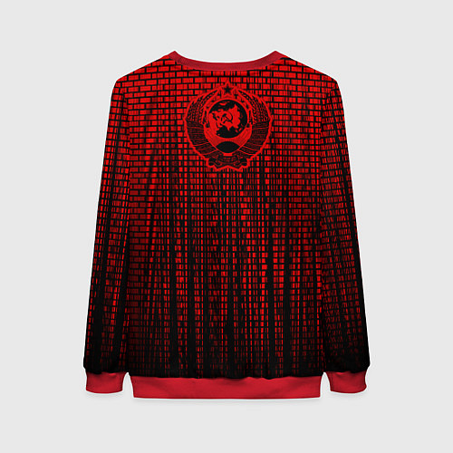 Женский свитшот Ленин вернётся / 3D-Красный – фото 2