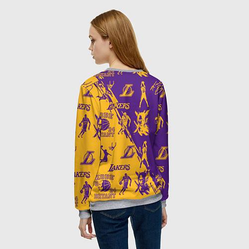 Женский свитшот КОБИ БРАЙАНТ / 3D-Меланж – фото 4