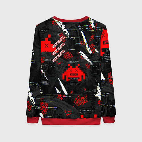 Женский свитшот Watch Dogs: Legion / 3D-Красный – фото 2