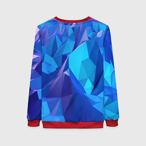 Женский свитшот NEON CRYSTALLS / 3D-Красный – фото 2