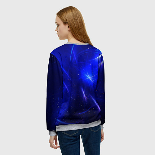 Женский свитшот Космический вихрь / 3D-Меланж – фото 4