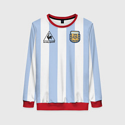 Свитшот женский Diego Maradona 10 Автограф, цвет: 3D-красный