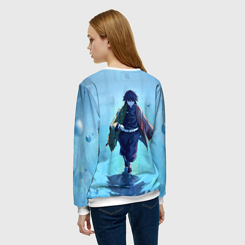 Женский свитшот ГИЮ ТОМИОКА / 3D-Белый – фото 4