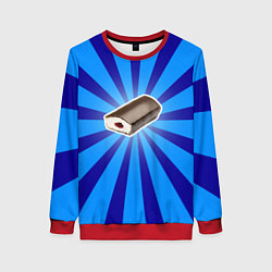 Свитшот женский Глазированный сырок, цвет: 3D-красный