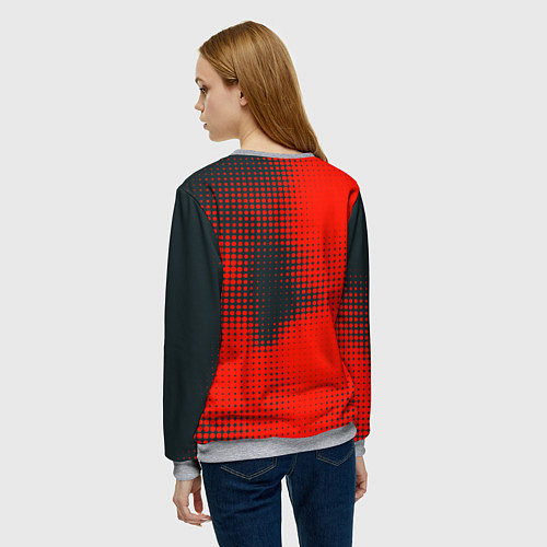 Женский свитшот Ducati Corse logo / 3D-Меланж – фото 4