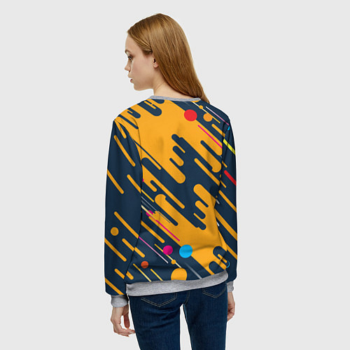 Женский свитшот Among us / 3D-Меланж – фото 4