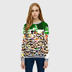 Свитшот женский Южный Парк South Park, цвет: 3D-меланж — фото 2