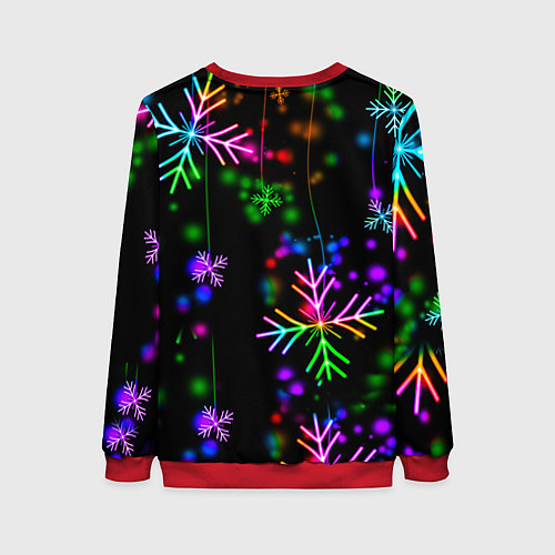 Женский свитшот Among Us New Year / 3D-Красный – фото 2