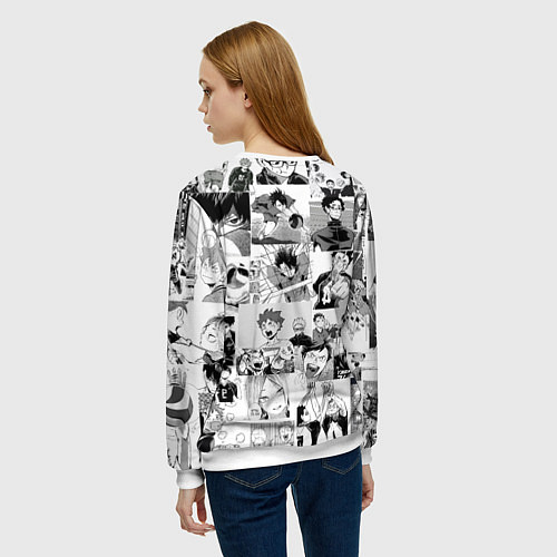 Женский свитшот Haikyu / 3D-Белый – фото 4