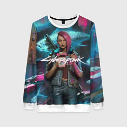 Женский свитшот CYBERPUNK 2077 спина Z