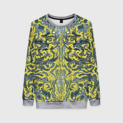 Свитшот женский УЗОР , ФУТУРИЗМ,, цвет: 3D-меланж
