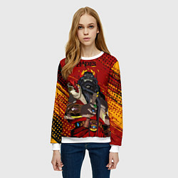 Свитшот женский Hades - Аид, цвет: 3D-белый — фото 2