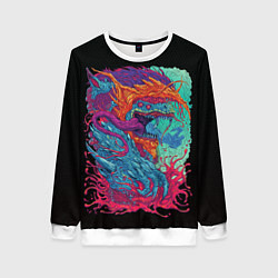Свитшот женский Hyper beast art, цвет: 3D-белый