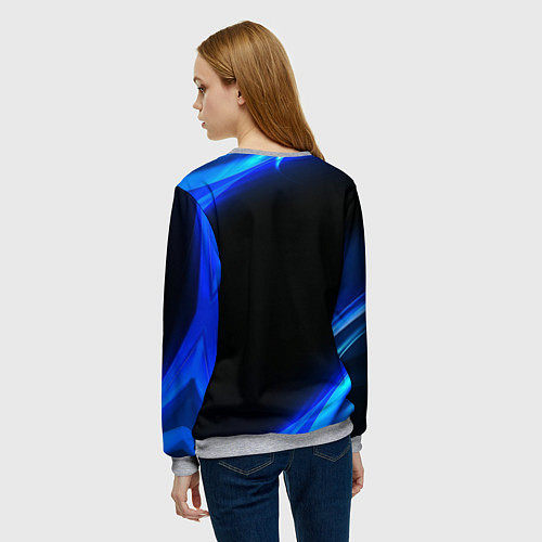 Женский свитшот Chevrolet / 3D-Меланж – фото 4