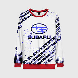 Свитшот женский SUBARU, цвет: 3D-красный
