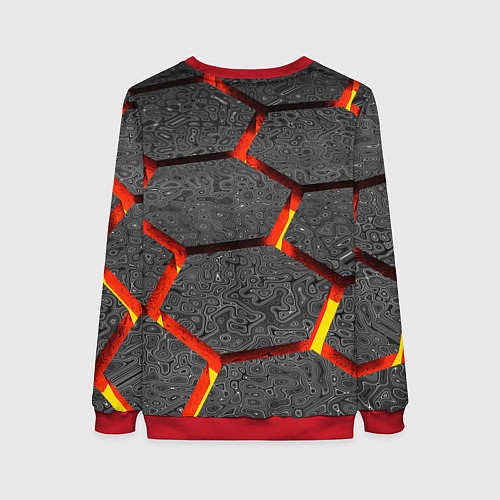 Женский свитшот MINECRAFT МАНКРАФТ / 3D-Красный – фото 2
