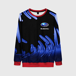 Свитшот женский Subaru, цвет: 3D-красный