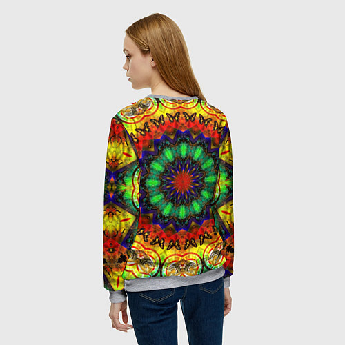 Женский свитшот Хиппи / 3D-Меланж – фото 4