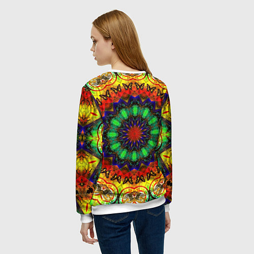 Женский свитшот Хиппи / 3D-Белый – фото 4