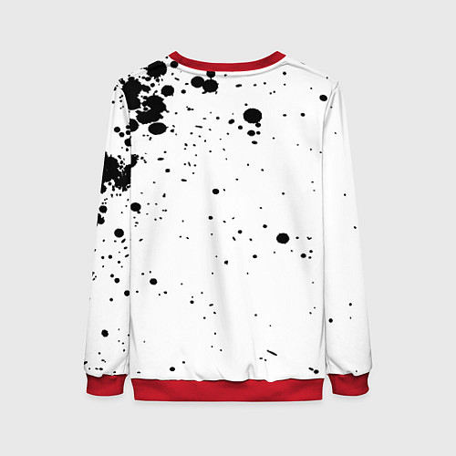 Женский свитшот Cyberpunk 2077 / 3D-Красный – фото 2