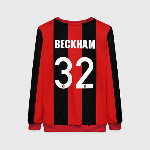 Женский свитшот Форма Милан Бекхэм / 3D-Красный – фото 2