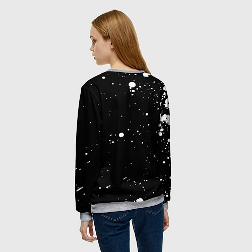 Женский свитшот WAKE THE F CK UP! / 3D-Меланж – фото 4