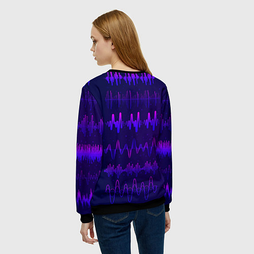 Женский свитшот Clubhouse / 3D-Черный – фото 4